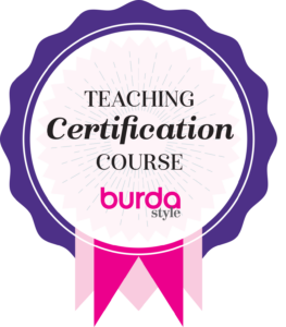 burda teaching stamp purple